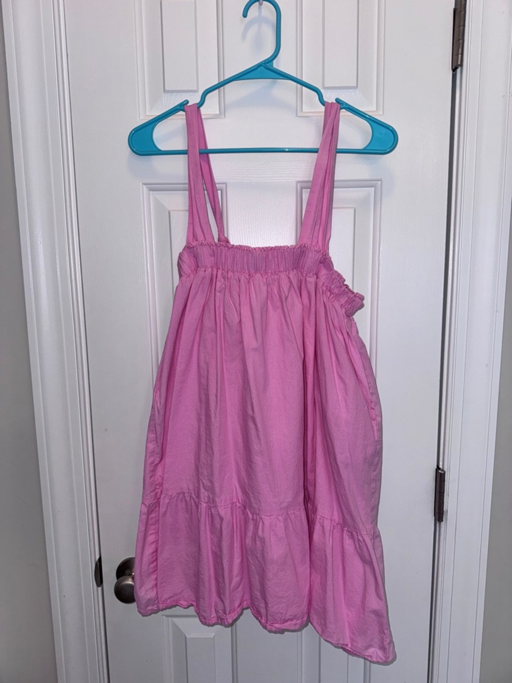 HYFVE Pink Mini Sundress with Smocked Bodice